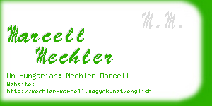 marcell mechler business card
